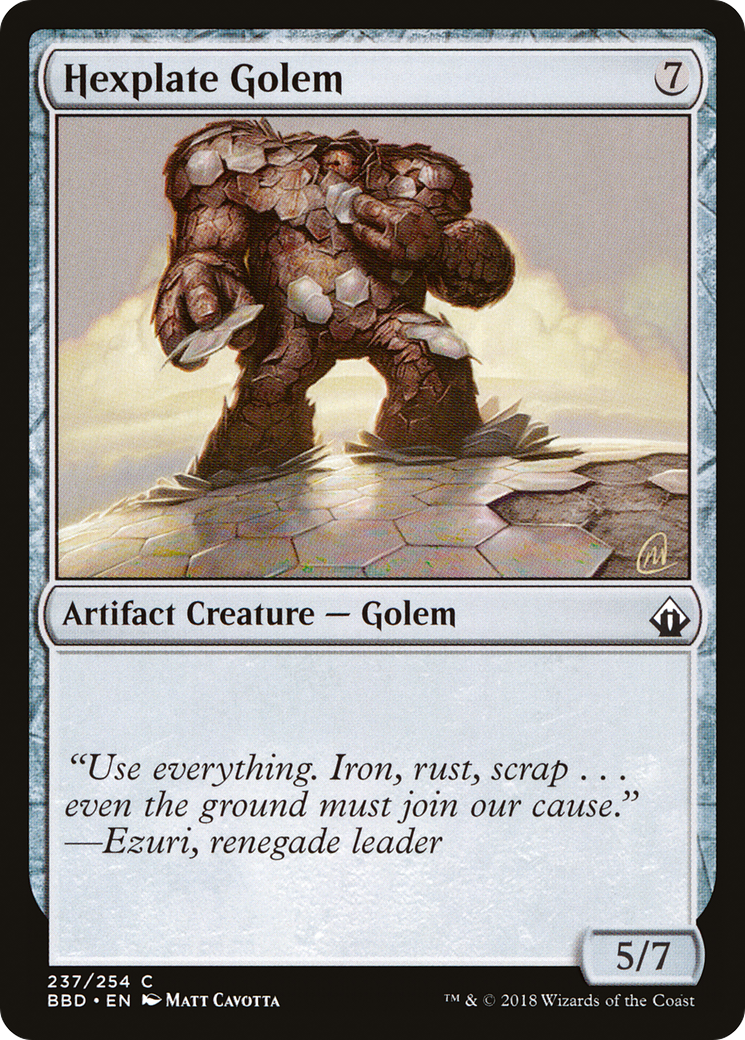 Image of Hexplate Golem (BBD-237) - Battlebond