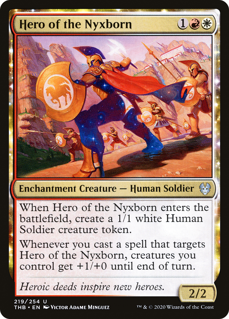 Image of Hero of the Nyxborn (THB-219) - Theros Beyond Death: (enchantment)