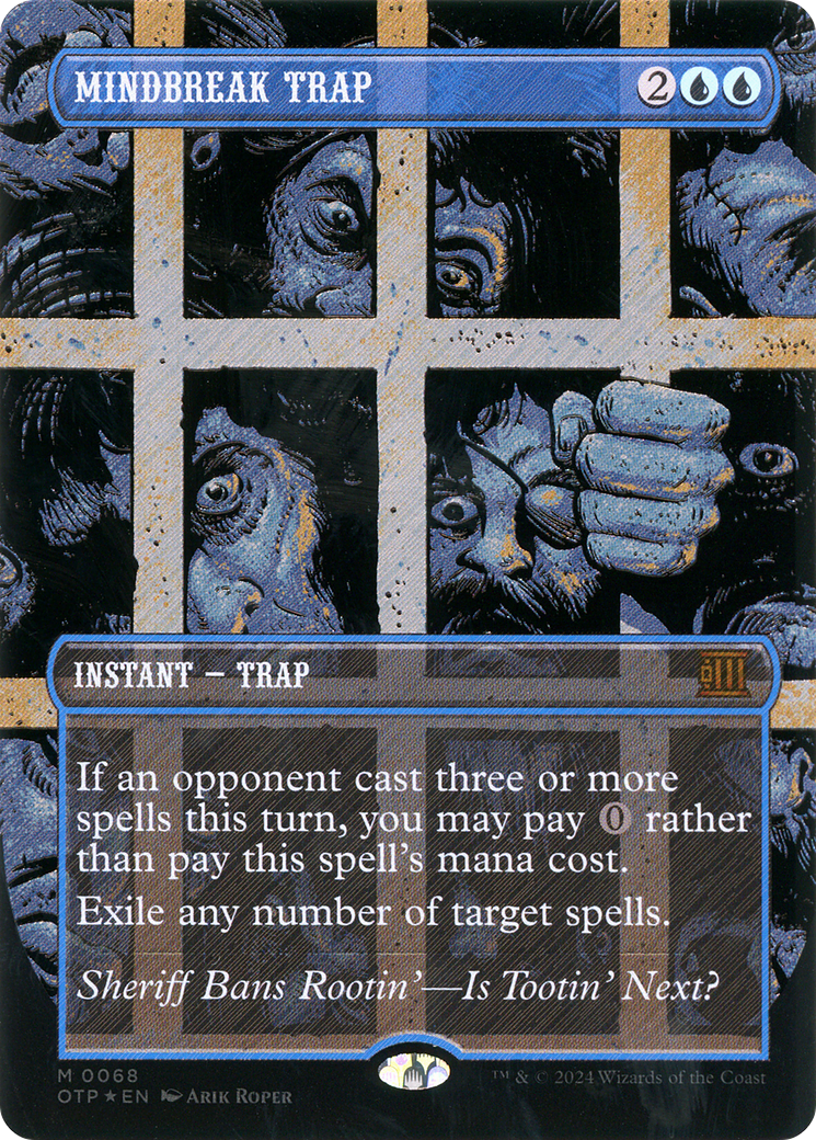 Image of Mindbreak Trap (Textured Foil) (OTP-068) - Breaking News (Borderless) Foil