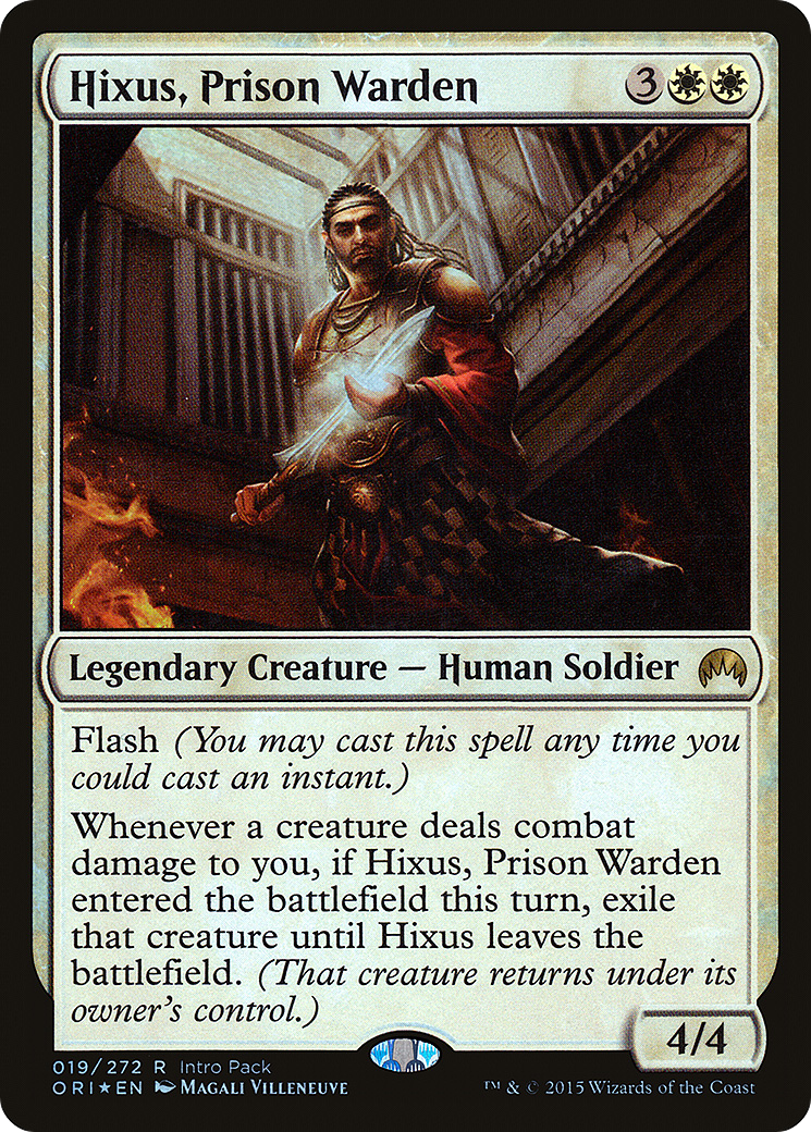 Image of Hixus, Prison Warden (UMP-019) - Magic Origins Promos Foil