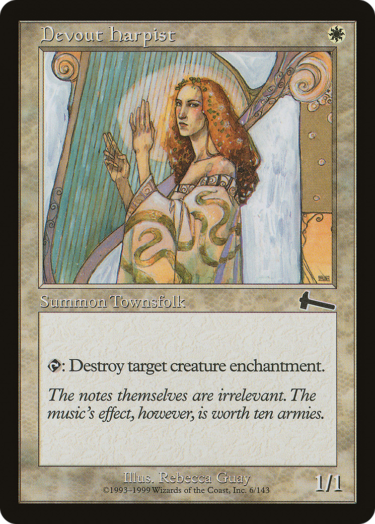 Image of Devout Harpist (ULG-006) - Urza's Legacy Foil