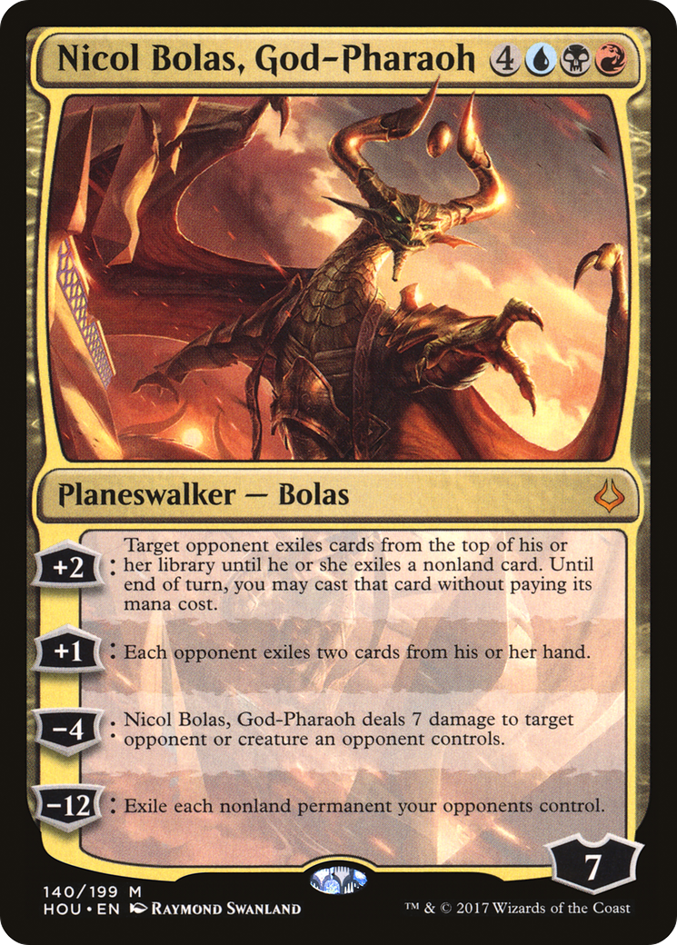 Image of Nicol Bolas, God-Pharaoh (HOU-140) - Hour of Devastation