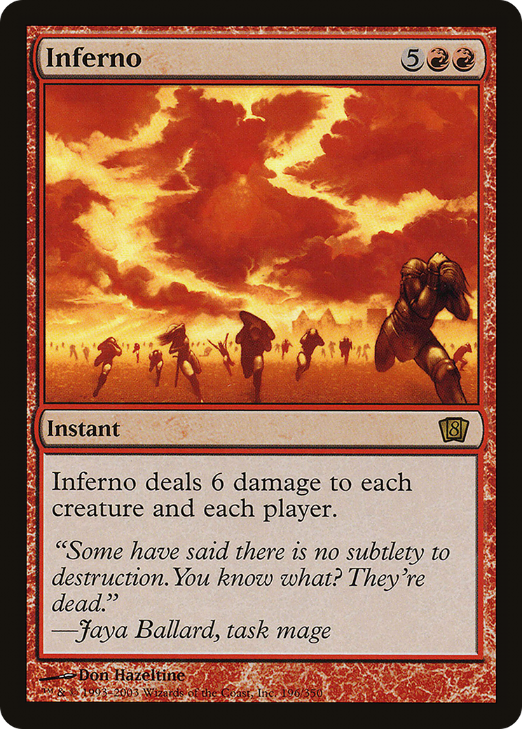 Image of Inferno (8ED-196) - 8th Edition