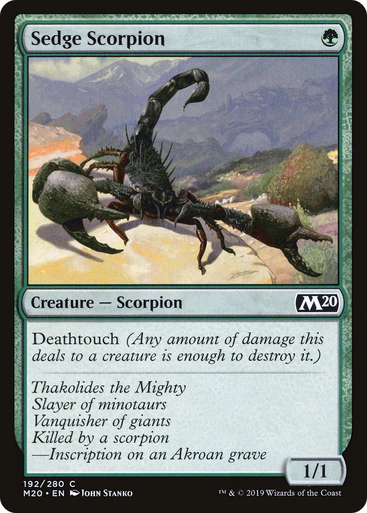 Image of Sedge Scorpion (M20-192) - Core Set 2020