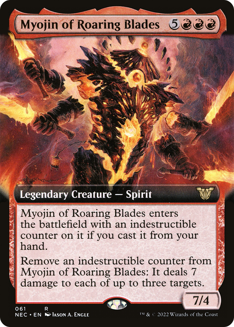 Image of Myojin of Roaring Blades (Extended Art) (NEC-061) - Neon Dynasty Commander: (Extended Art)