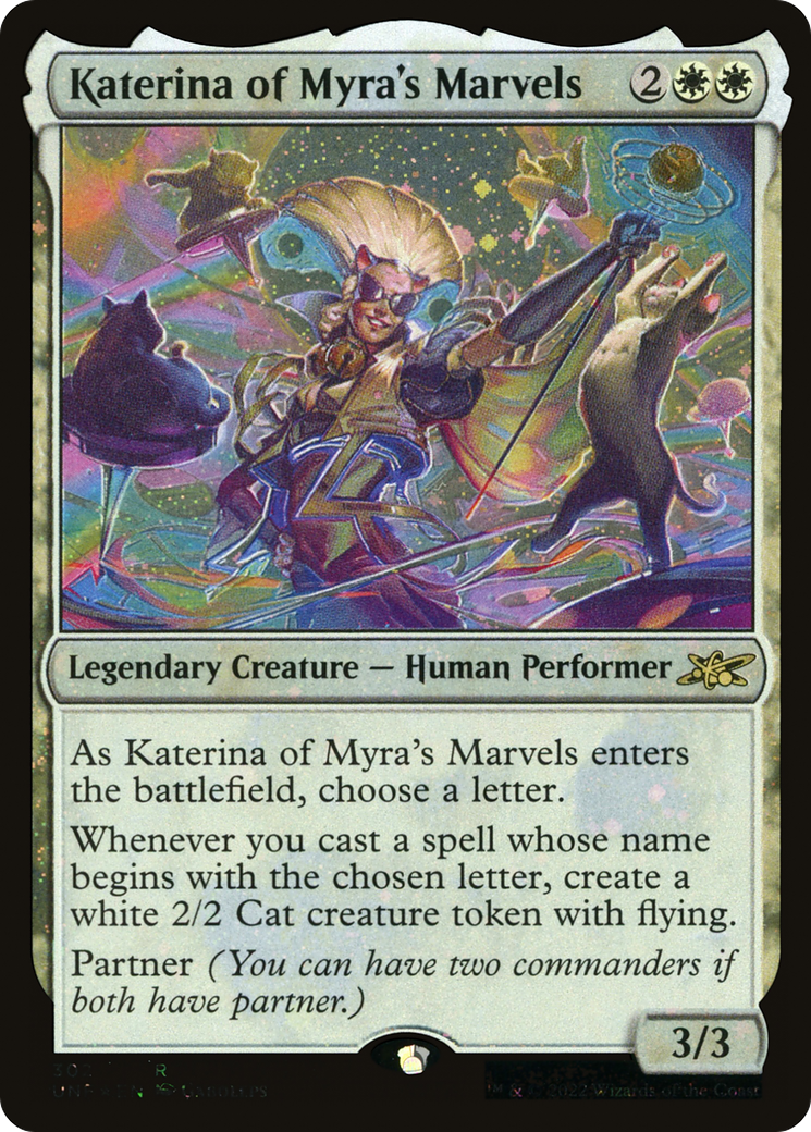 Image of Katerina of Myra's Marvels (Galaxy Foil) (UNF-302) - Unfinity Foil