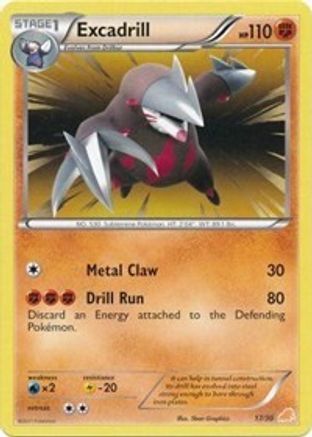 Image of Excadrill (#17 Non 017  BW Trainer Kit Excadrill & Zoroark - Common