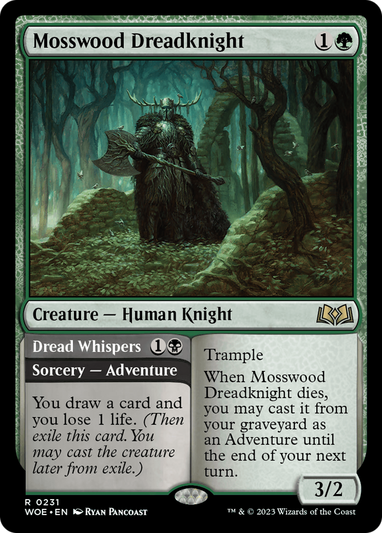 Image of Mosswood Dreadknight (WOE-231) - Wilds of Eldraine Foil