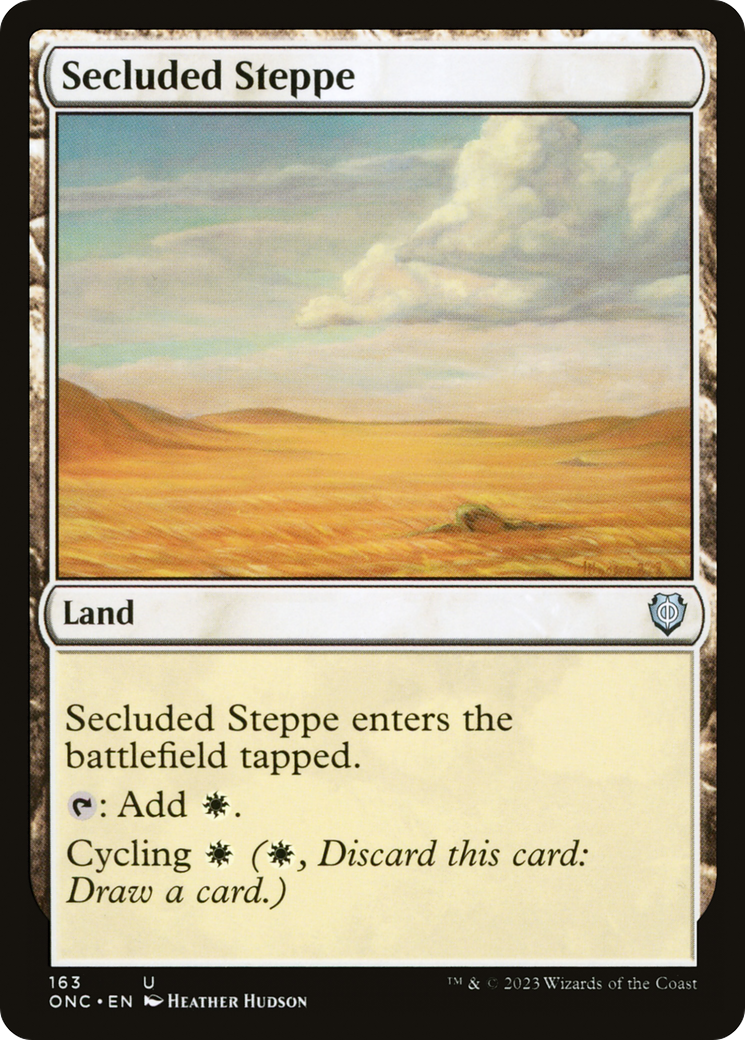Image of Secluded Steppe (ONC-163) - Phyrexia: All Will Be One Commander