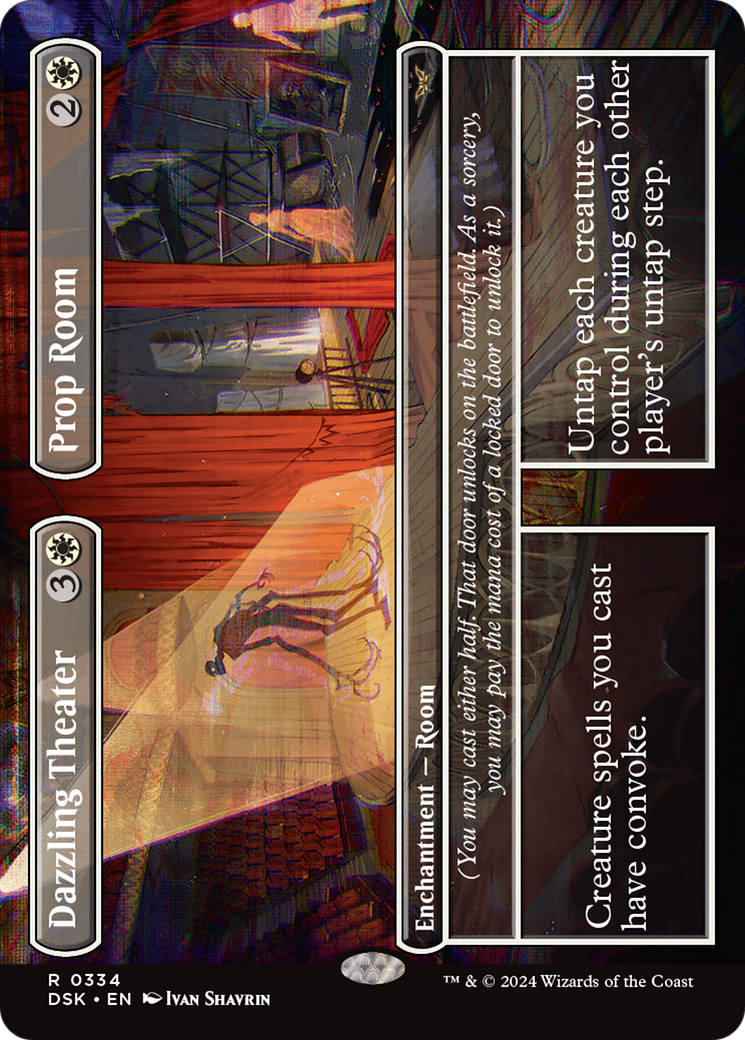 Image of Dazzling Theater // Prop Room (Borderless) (DSK-334) - Duskmourn: House of Horror (Borderless) Foil