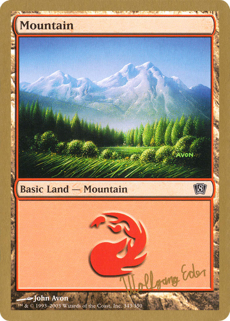 Image of Mountain (343) - 2003 Wolfgang Eder (8ED) (WCD-WE343) - World Championship Decks 2003