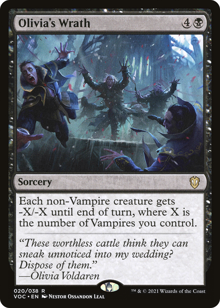 Image of Olivia's Wrath (VOC-020) - Crimson Vow Commander