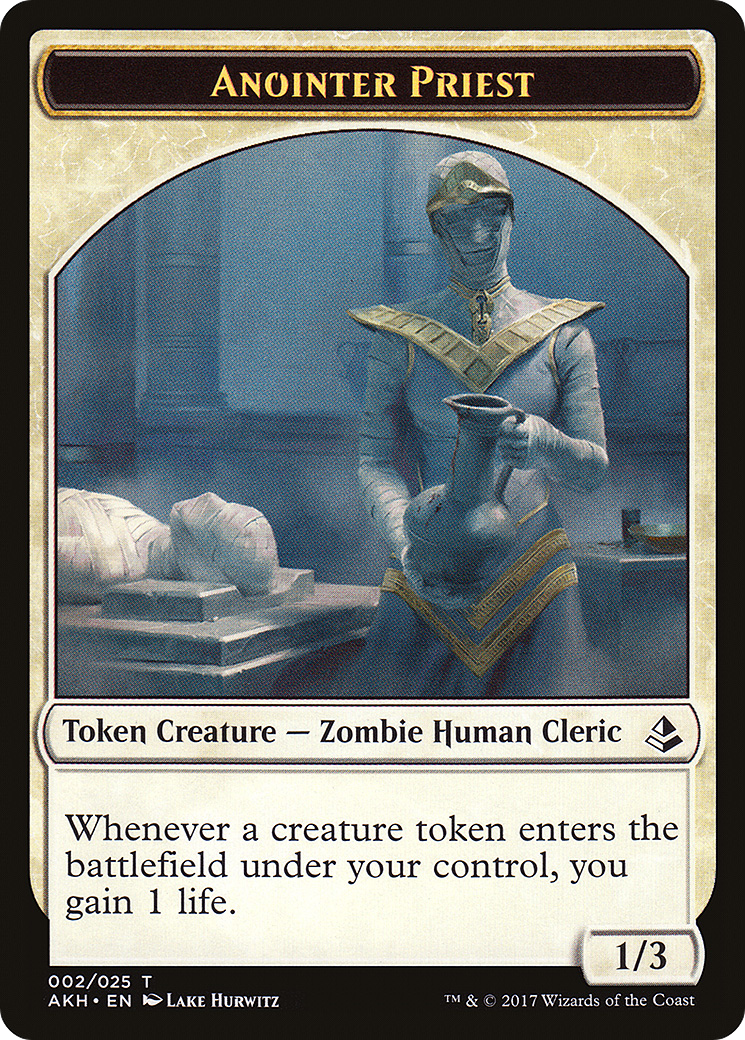 Image of Anointer Priest Token (AKH-002) - Amonkhet Tokens Foil