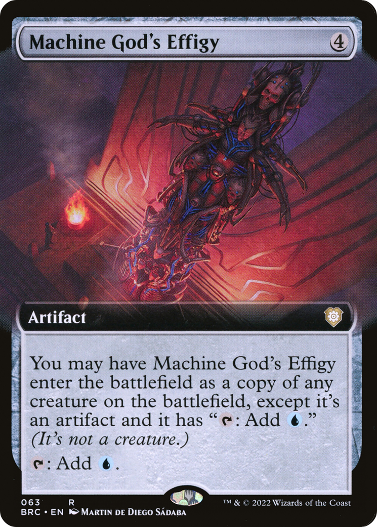 Image of Machine God's Effigy (Extended Art) (BRC-063) - The Brothers' War Commander: (Extended Art)