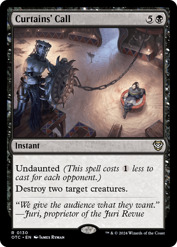 Image of Curtains' Call (OTC-130) - Outlaws of Thunder Junction Commander