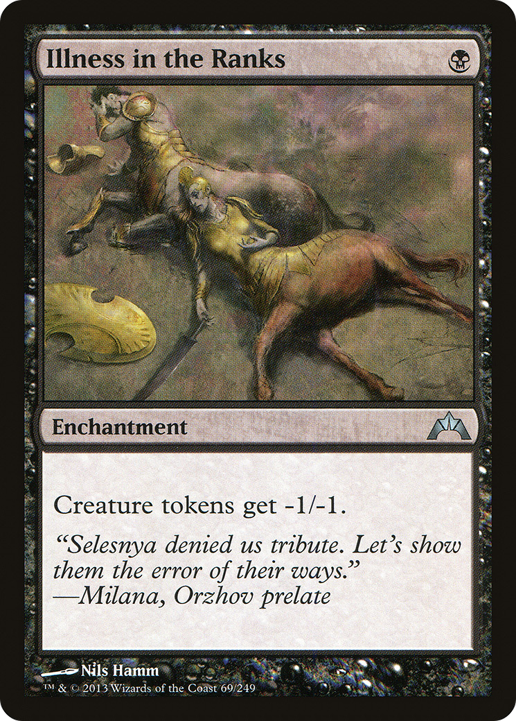 Image of Illness in the Ranks (GTC-069) - Gatecrash Foil