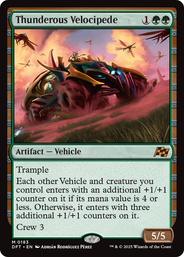 Image of Thunderous Velocipede (DFT-183) - Aetherdrift Foil