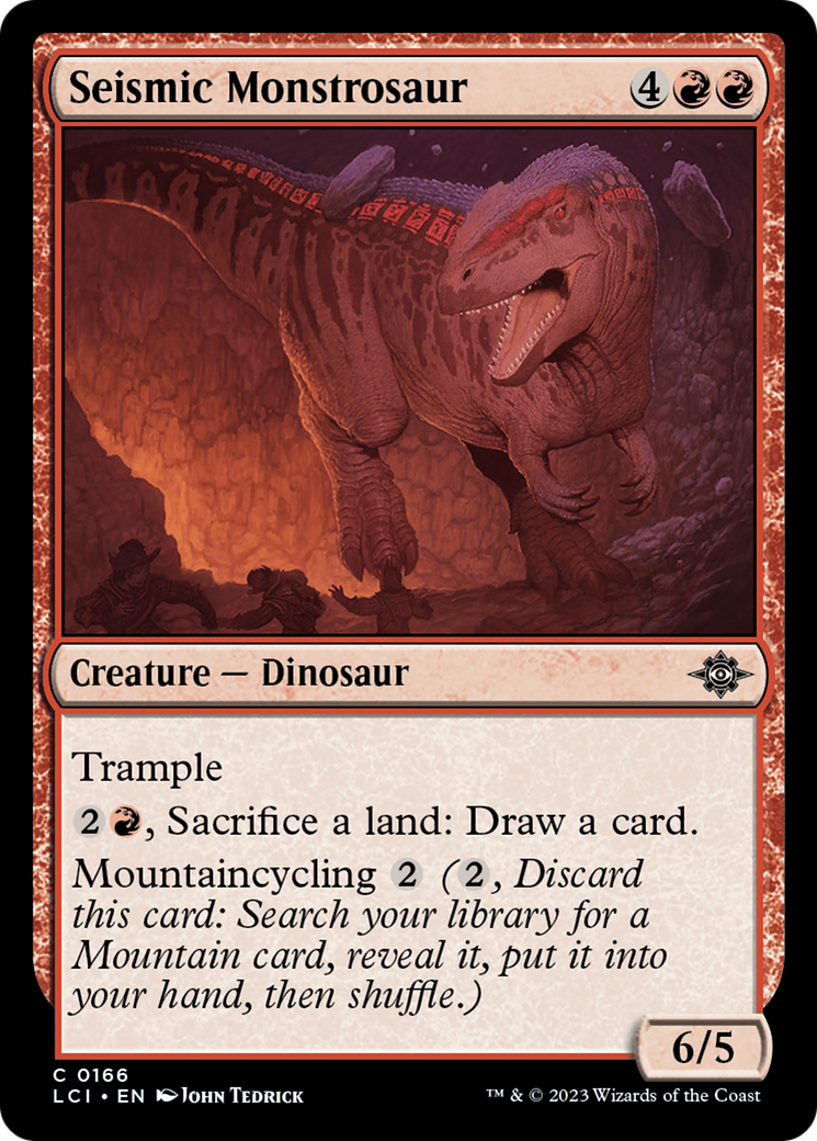 Image of Seismic Monstrosaur (LCI-166) - The Lost Caverns of Ixalan Foil