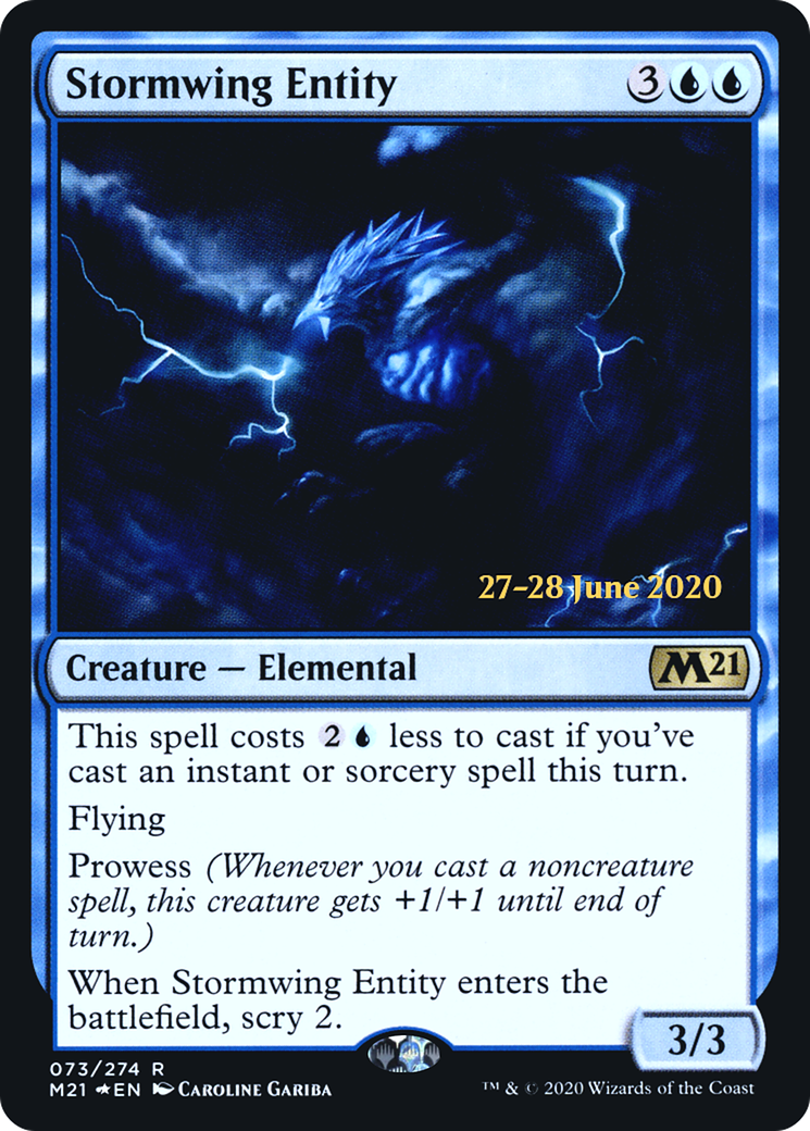 Image of Stormwing Entity (PRE-73S) - Core Set 2021 Promos Foil