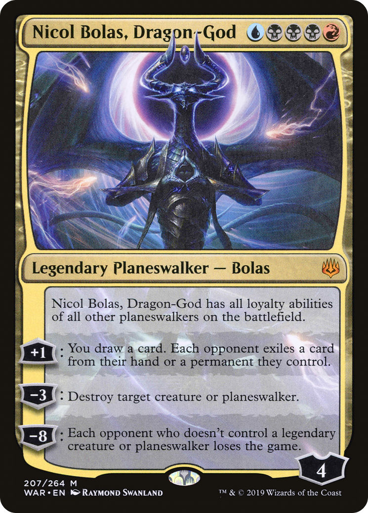 Image of Nicol Bolas, Dragon-God (WAR-207) - War of the Spark Foil