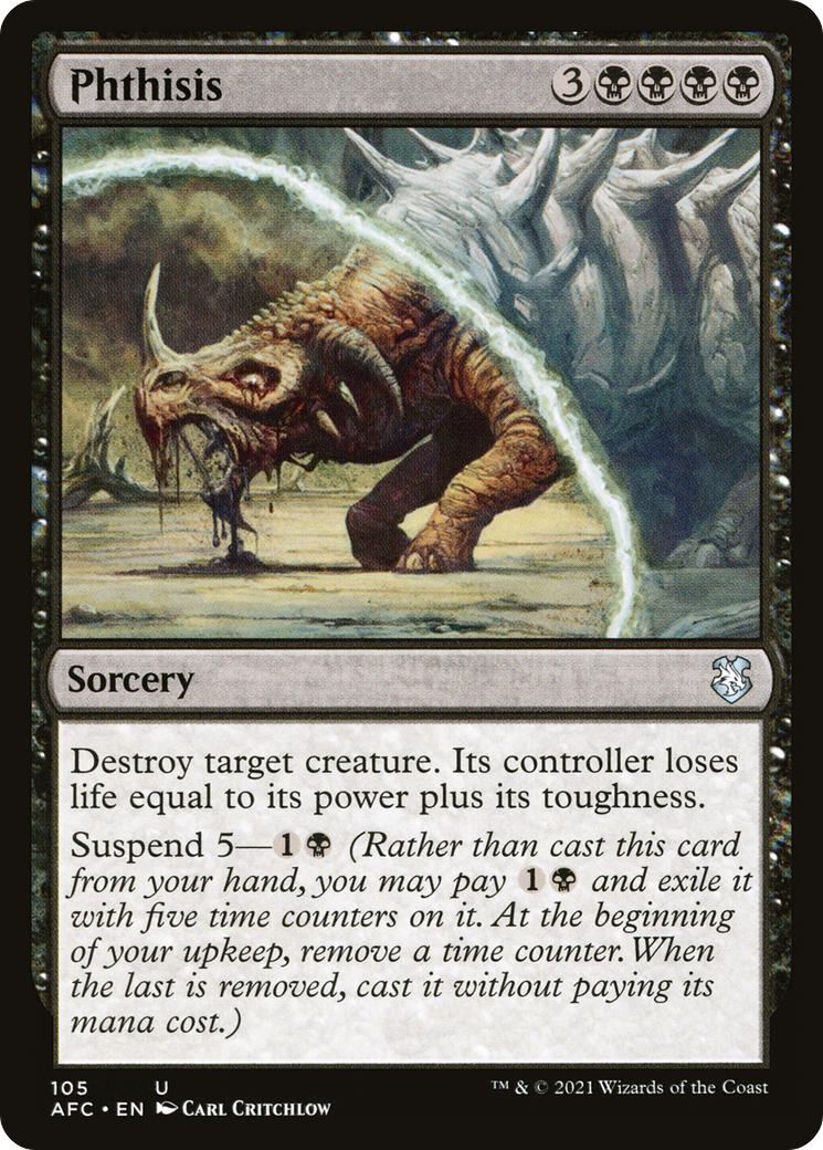 Image of Phthisis (AFC-105) - Forgotten Realms Commander