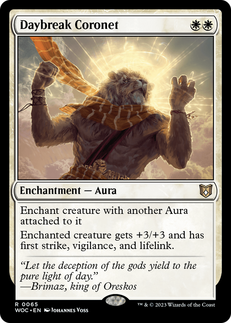 Image of Daybreak Coronet (WOC-065) - Wilds of Eldraine Commander