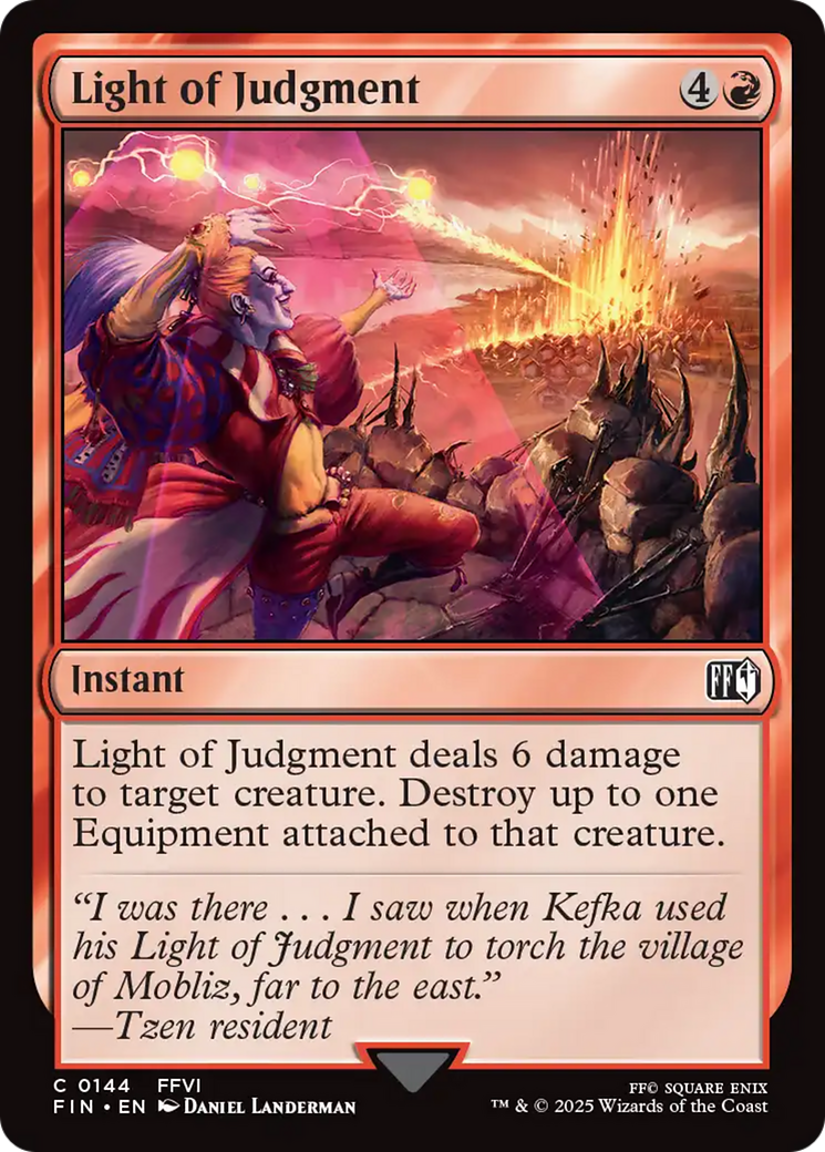 Image of Light of Judgment (FIN-144) - FINAL FANTASY Foil