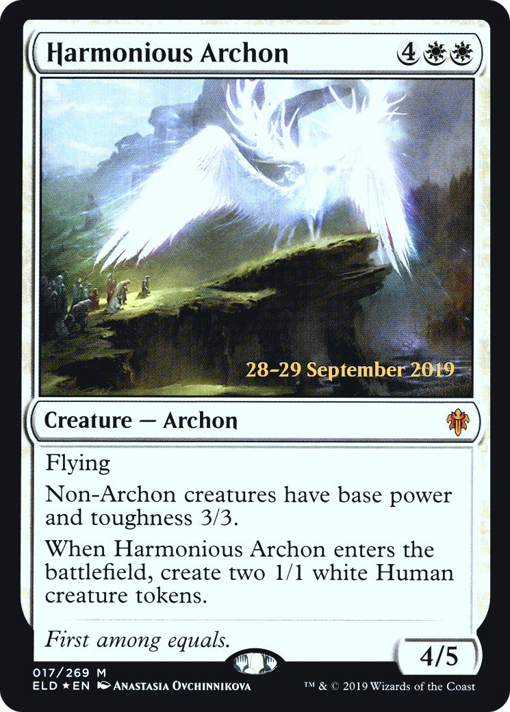 Image of Harmonious Archon (PRE-017) - Throne of Eldraine Promos Foil