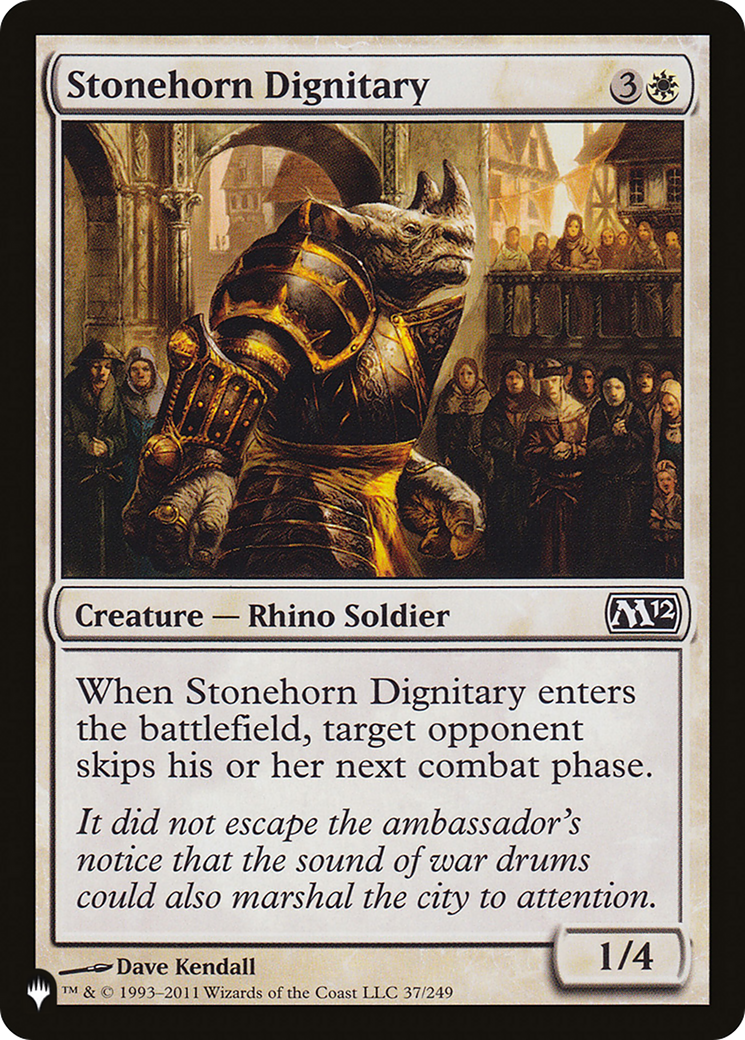 Image of Stonehorn Dignitary (LIST-M12-37) - The List