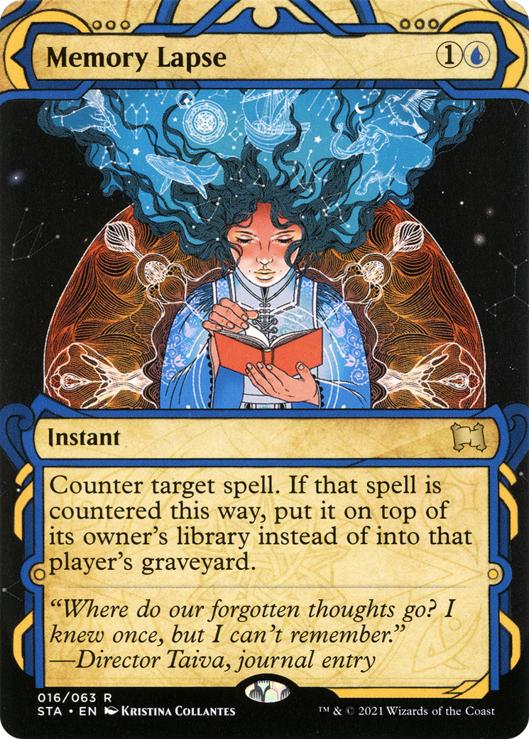 Image of Memory Lapse (STA-016) - Strixhaven Mystical Archive: (Showcase) (Borderless) Foil