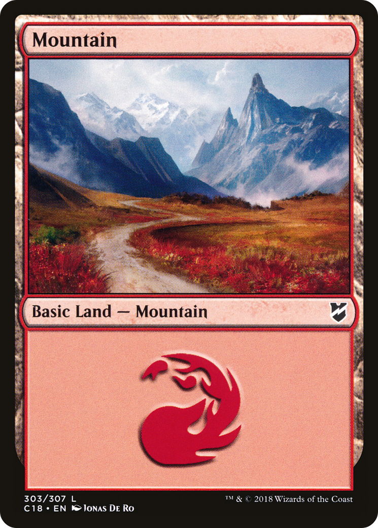 Image of Mountain (303) (C18-303) - Commander 2018