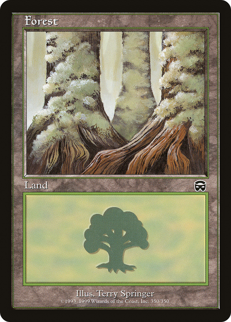 Image of Forest (350) (MMQ-350) - Mercadian Masques