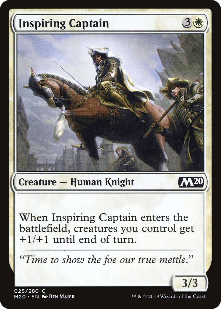 Image of Inspiring Captain (M20-025) - Core Set 2020 Foil