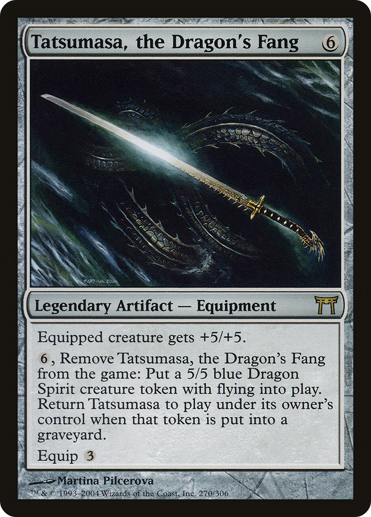 Image of Tatsumasa, the Dragon's Fang (CHK-270) - Champions of Kamigawa Foil