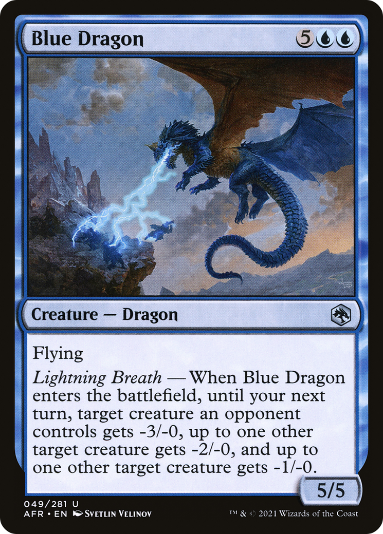 Image of Blue Dragon (AFR-049) - Adventures in the Forgotten Realms