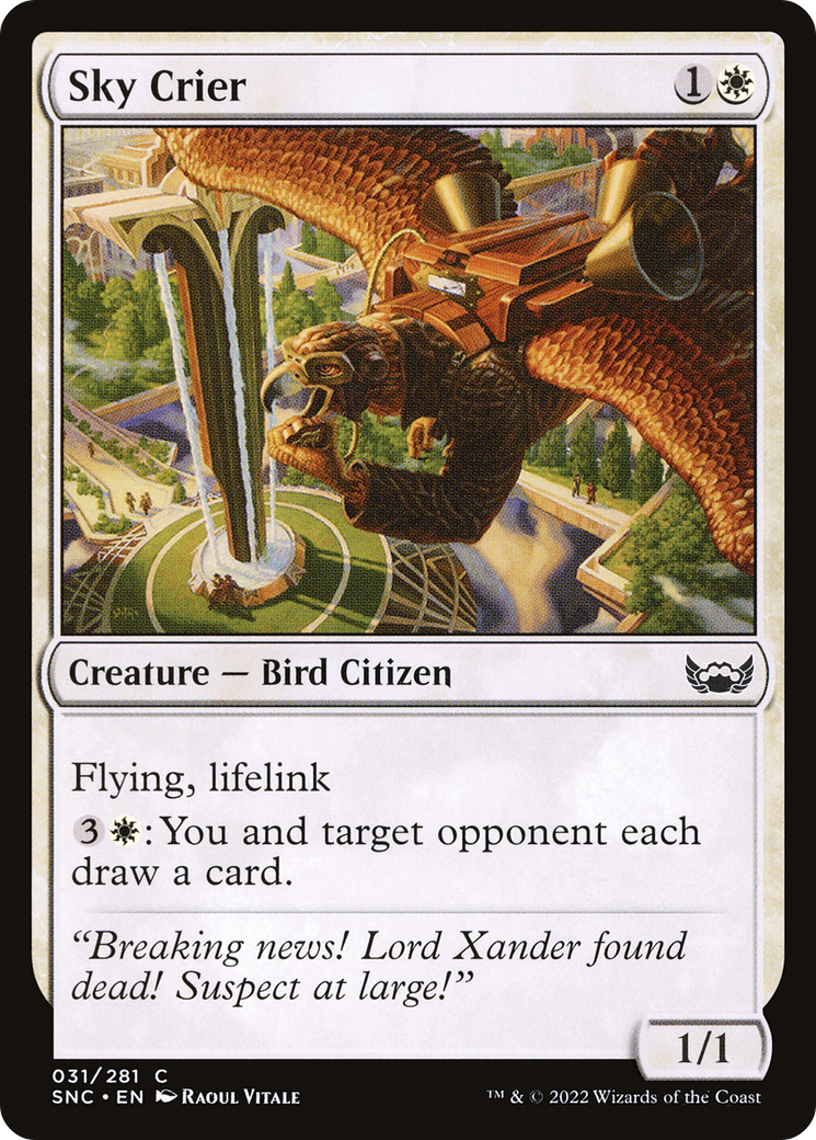 Image of Sky Crier (SNC-031) - Streets of New Capenna Foil