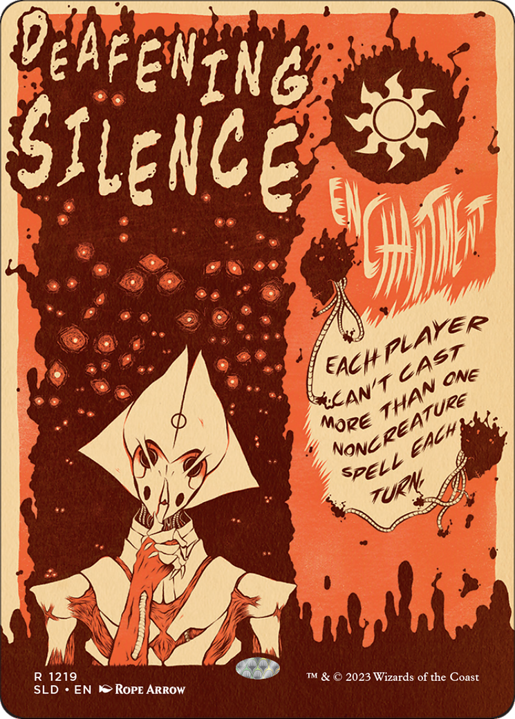 Image of Deafening Silence (SLD-1219) - Secret Lair Drop (Borderless) Foil