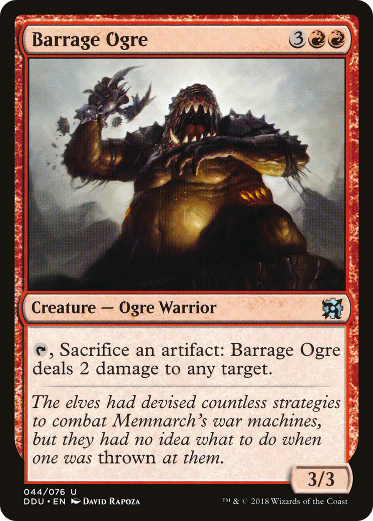 Image of Barrage Ogre (DDU-044) - Duel Decks: Elves vs. Inventors
