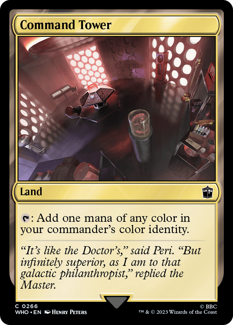 Image of Command Tower (0266) (WHO-266) - Doctor Who Foil