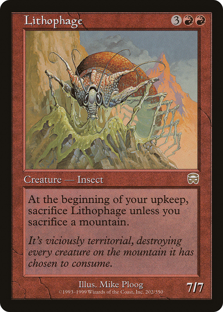 Image of Lithophage (MMQ-202) - Mercadian Masques