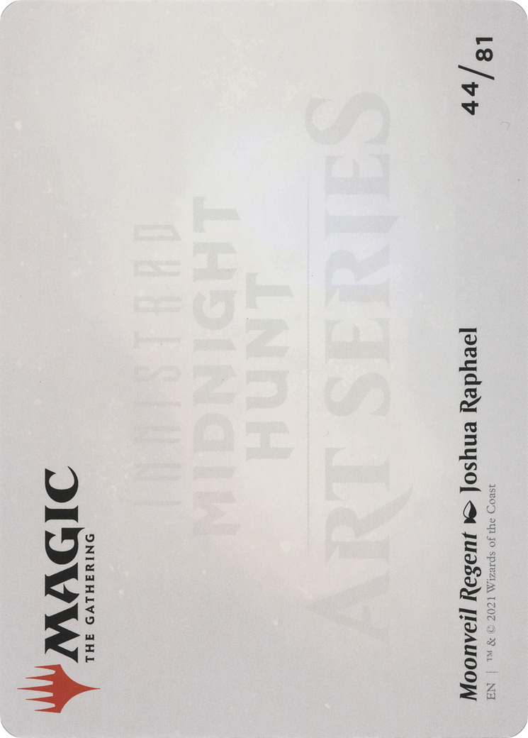 Image of Moonveil Regent // Moonveil Regent (AMID-044) - Midnight Hunt Art Series (Borderless)
