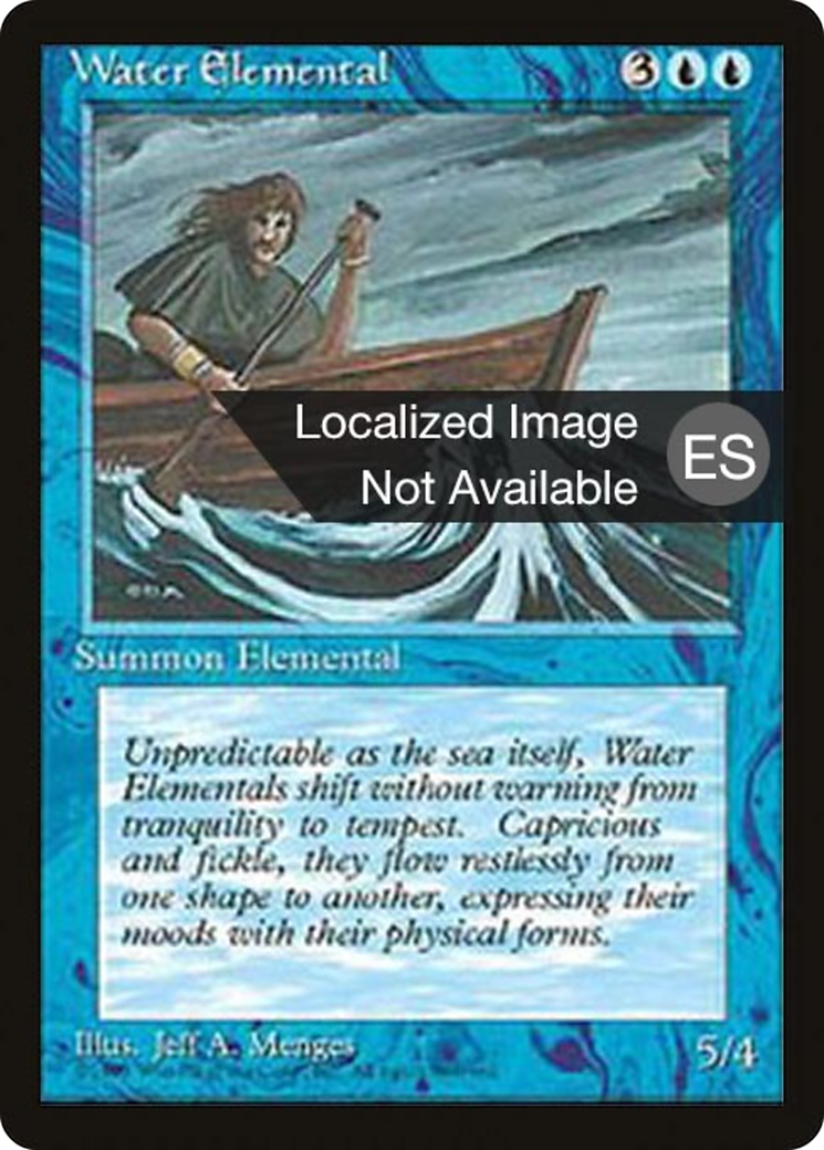 Image of Water Elemental (4BB-) - Fourth Edition Foreign Black Border