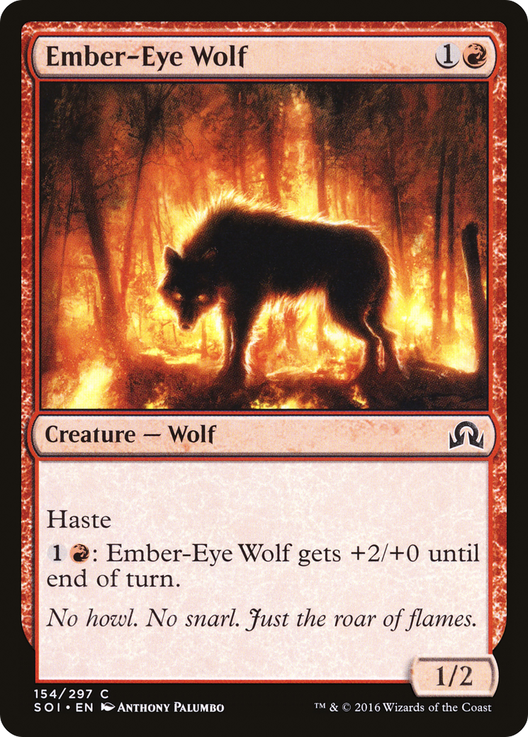 Image of Ember-Eye Wolf (SOI-154) - Shadows over Innistrad