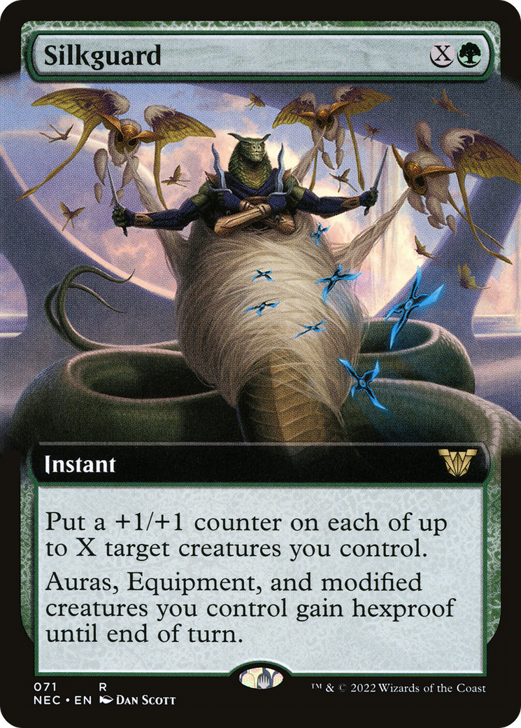 Image of Silkguard (Extended Art) (NEC-071) - Neon Dynasty Commander: (Extended Art)