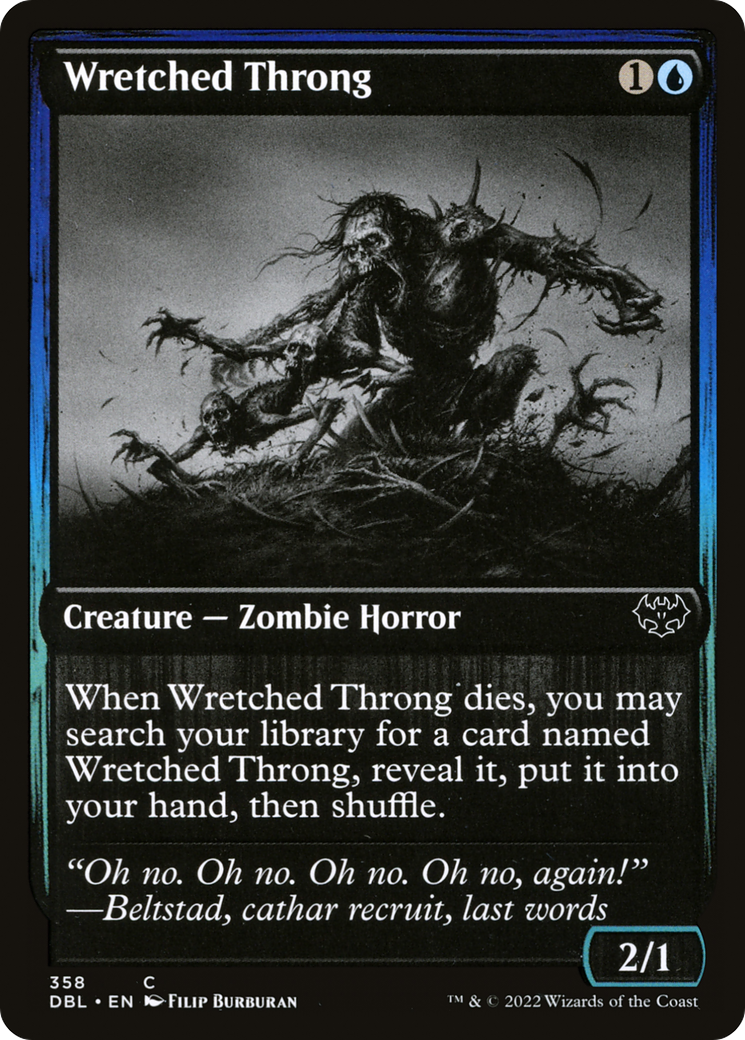 Image of Wretched Throng (DBL-358) - Innistrad: Double Feature Foil