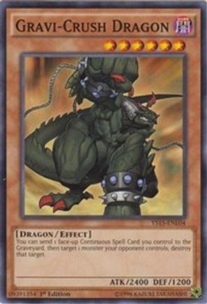 Image of Gravi-Crush Dragon (YS15-ENL04) - Starter Deck: Dark Legion 1st Edition