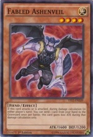 Image of Fabled Ashenveil (YS15-ENL09) - Starter Deck: Dark Legion 1st Edition