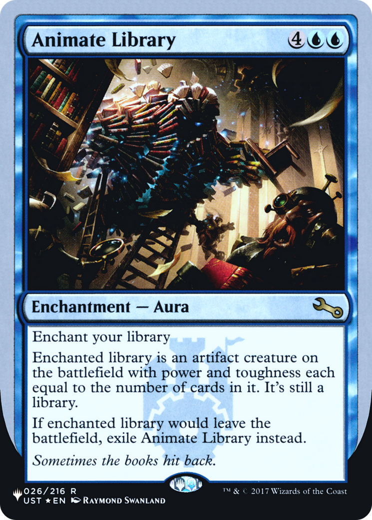 Image of Animate Library (LIST-026/216) - The List (Unfinity Foil Edition) Foil
