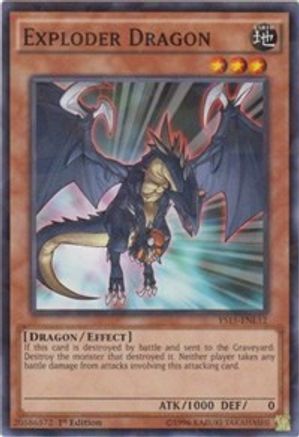 Image of Exploder Dragon (Shatterfoil) (YS15-ENL12) - Starter Deck: Dark Legion 1st Edition