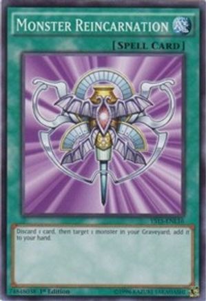 Image of Monster Reincarnation (YS15-ENL16) - Starter Deck: Dark Legion 1st Edition